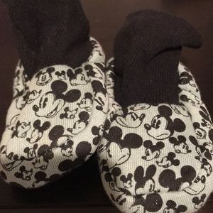 Mickey Mouse slipper booties. Never used. No tags.